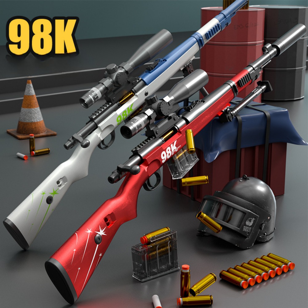 Foam Dart Gun - 98K Bovenste Druk Shell Uitwerpen Zachte