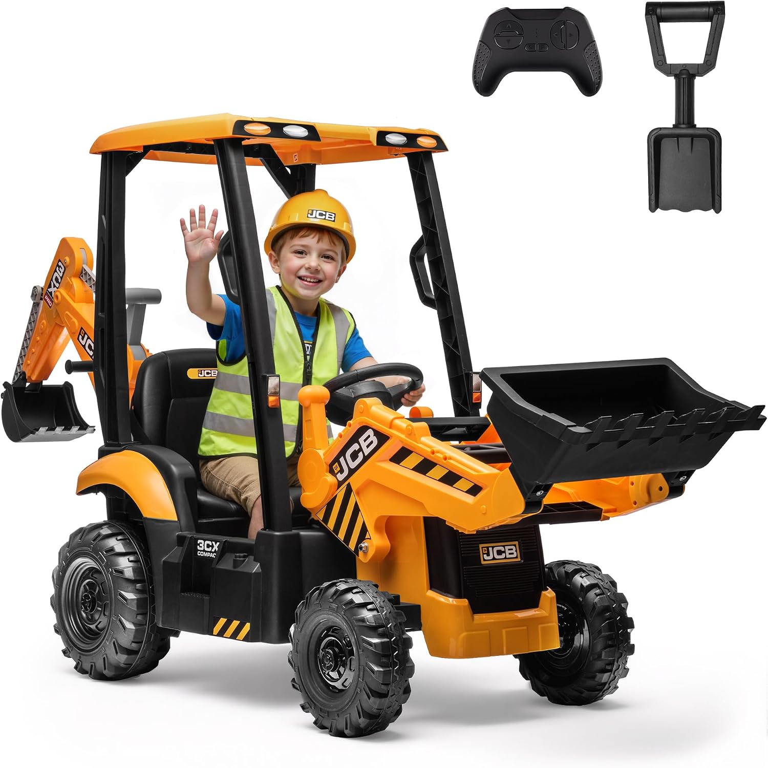 Kids Toys Jcb - Officieel gelicentieerde JCB 12V opstapexcavator voor