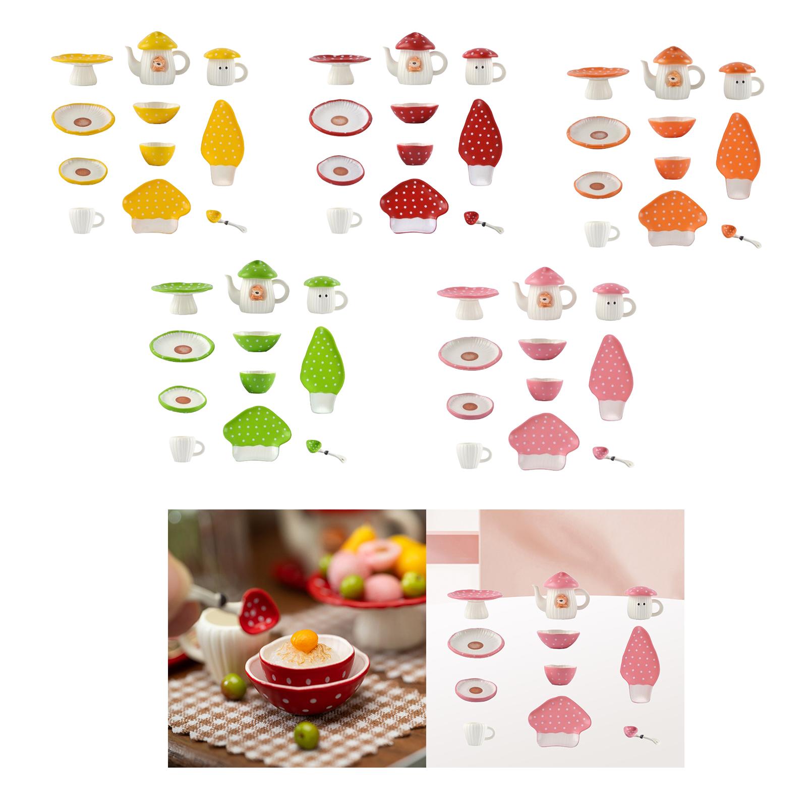 Play Kitchen Set - Poppenhuisservies 1/6 Fantasiespel Speelgoed Educatief speelgoed