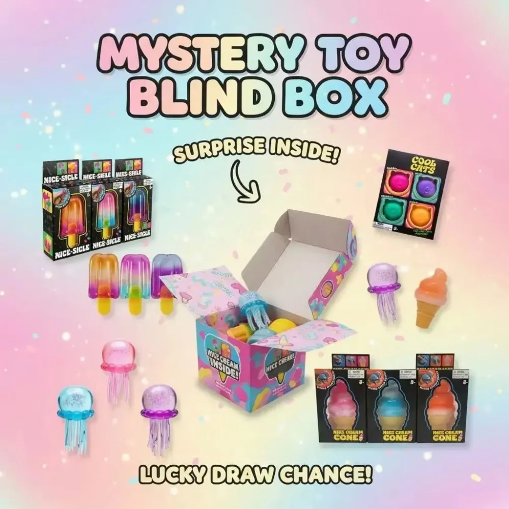 Kids Toys Set - Squishy Mystery Box, Slow Rising Fidget