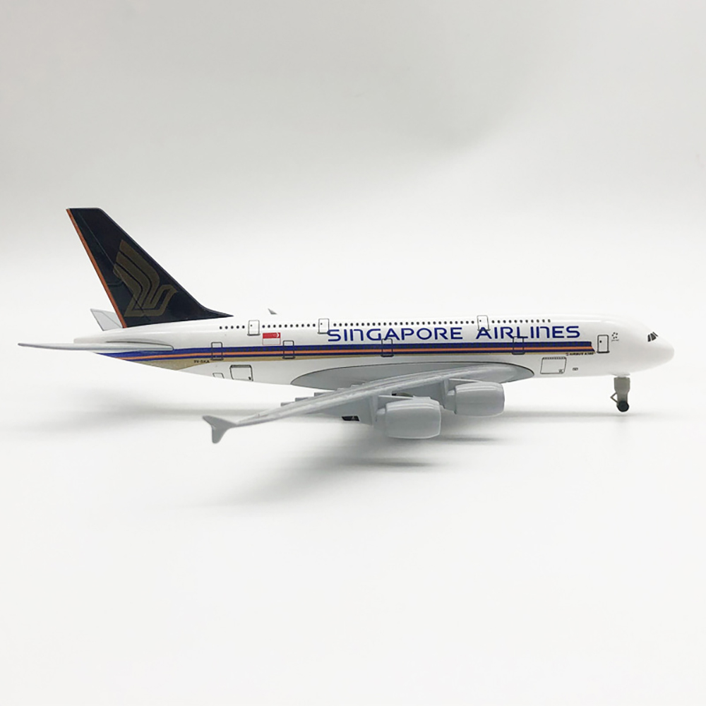 Kids Toys Singapore - 18 cm vliegtuigmodel Airbus A380 Singapore