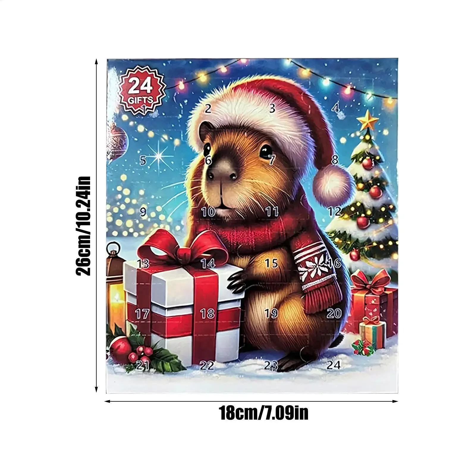 Kids Toys Christmas 2025 - -Kerstkalender Countdown 2025 Capibara Figuur Advent