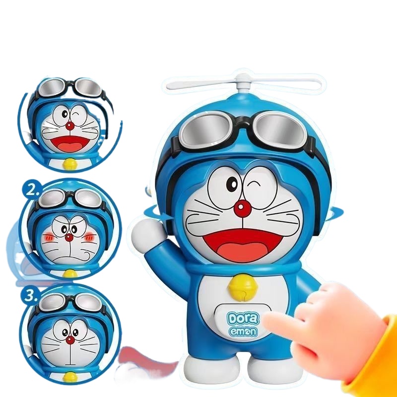 Kids Toys Idea - Doraemon Gezichtsveranderende Pop, Deformeerbaar Figuur Speelgoed,