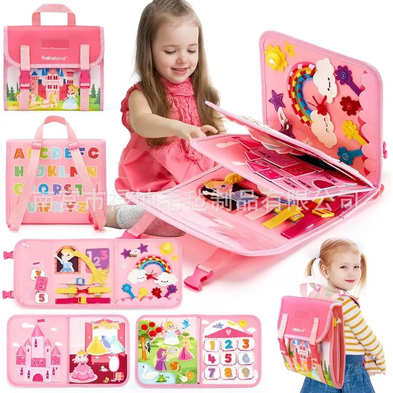 Kids Toys Learning - Princess Montessori Vilt Drukdoosje Peuter Levensvaardigheden