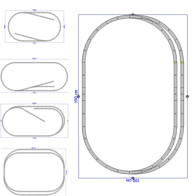 Toy Train Track Set - PIKO HO Schaal 1/87 Track Set