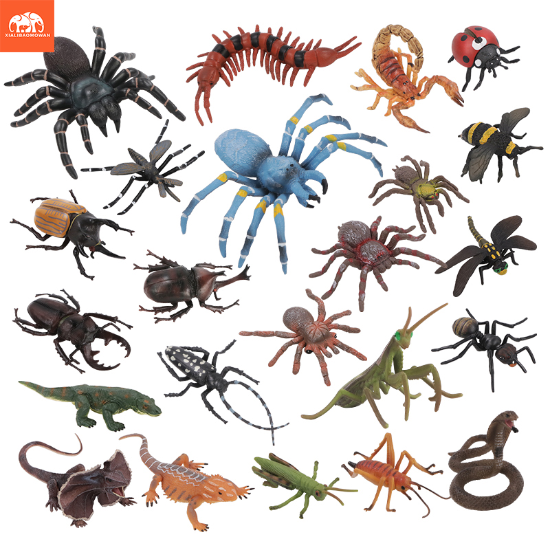 Kids Toys Learning - Educatieve simulatie insecten- en wilddierenfigurenset -