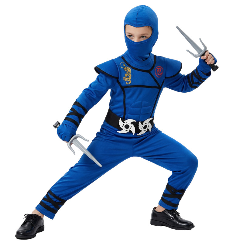 Zwart en blauw Ninja-kostuum v - Kids Toys Set recensie en prijs