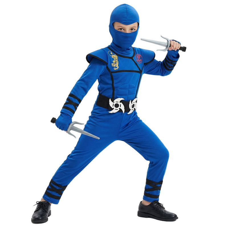 Zwart en blauw Ninja-kostuum v - Kids Toys Set recensie en prijs