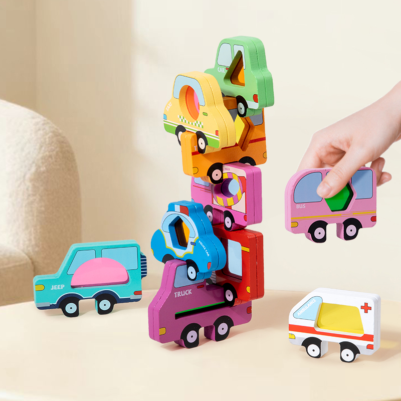 Houten dieren acryl stapelblok - Wooden Blocks Stacking recensie en prijs