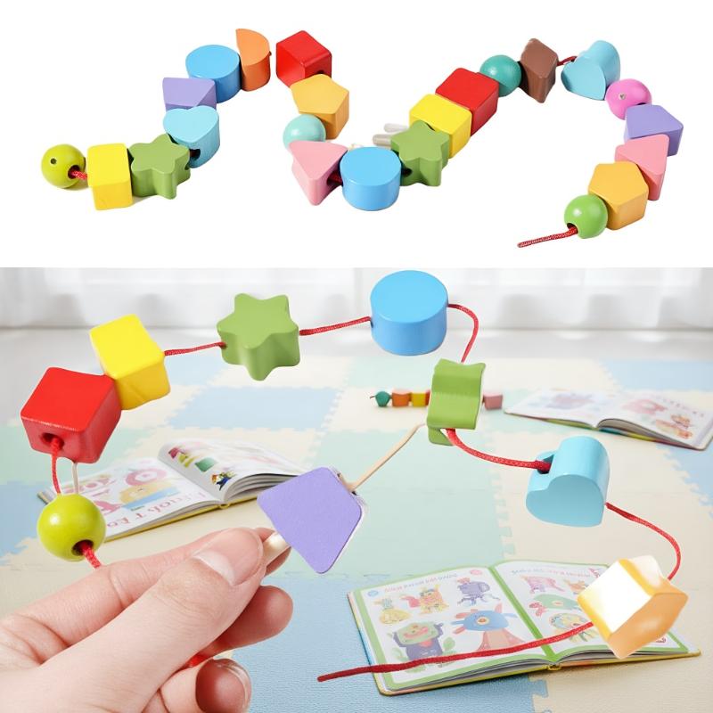 Montessori-speelgoed voor vroe - Wooden Blocks Stacking recensie en prijs