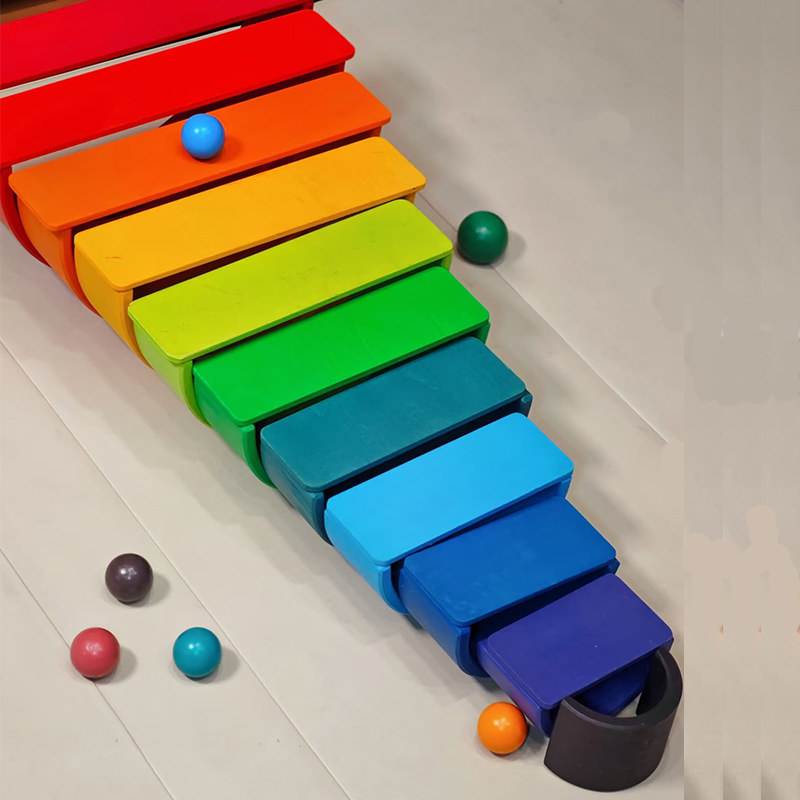Houten regenboogblok Kleurrijk - Wooden Blocks Stacking recensie en prijs