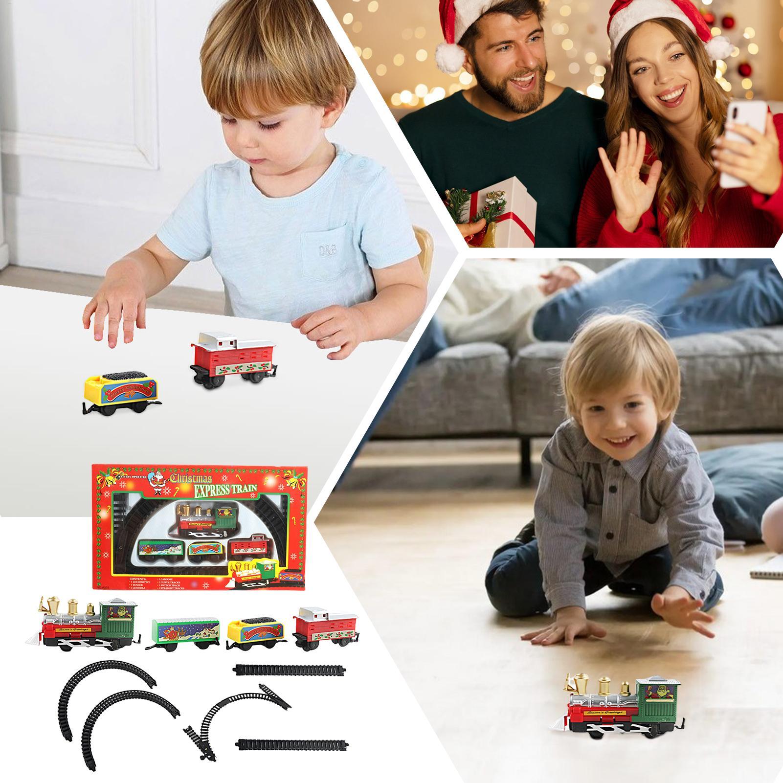 Kersttreinset met baan Kleine  - Toy Train Track Set recensie en prijs