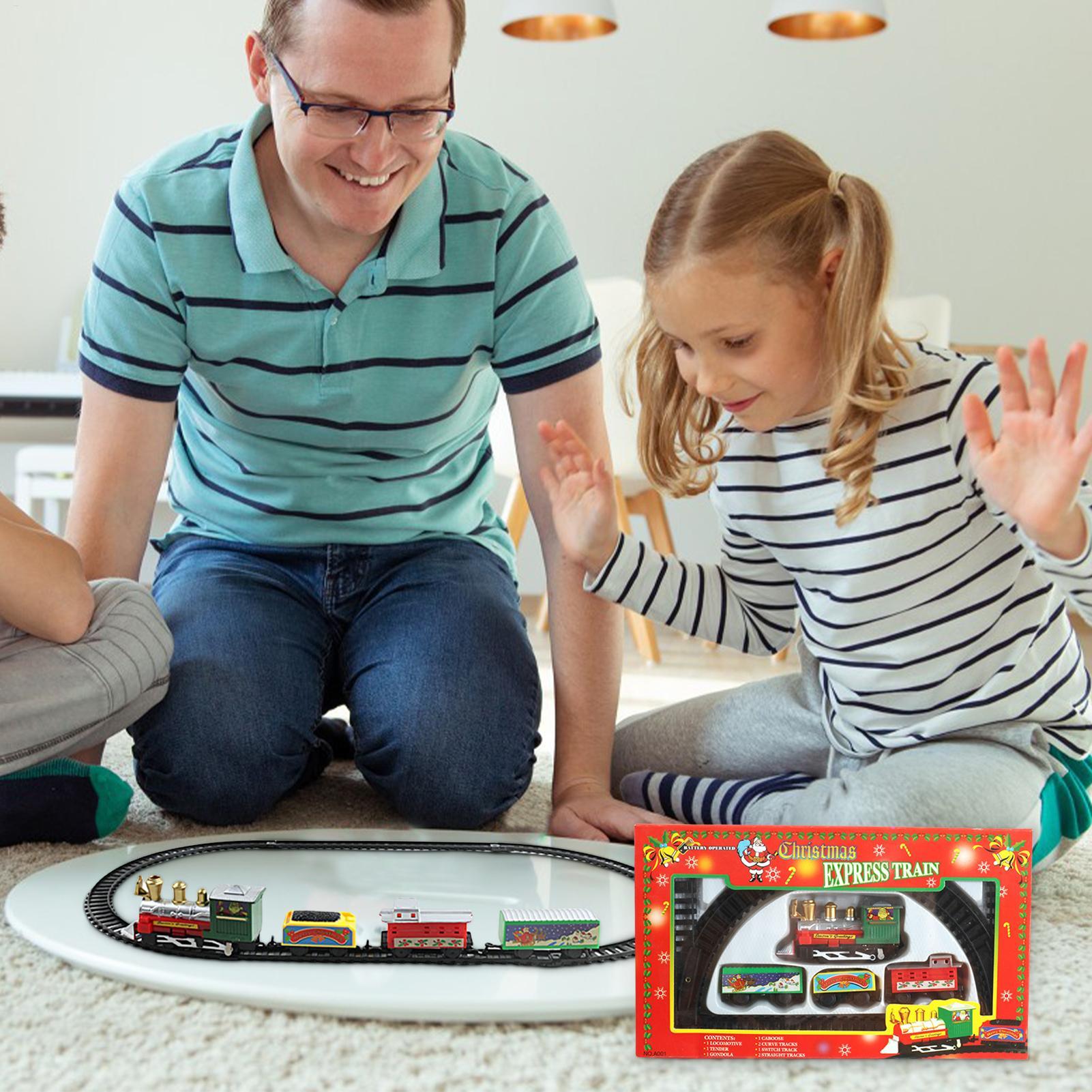 Kersttreinset met baan Kleine  - Toy Train Track Set recensie en prijs