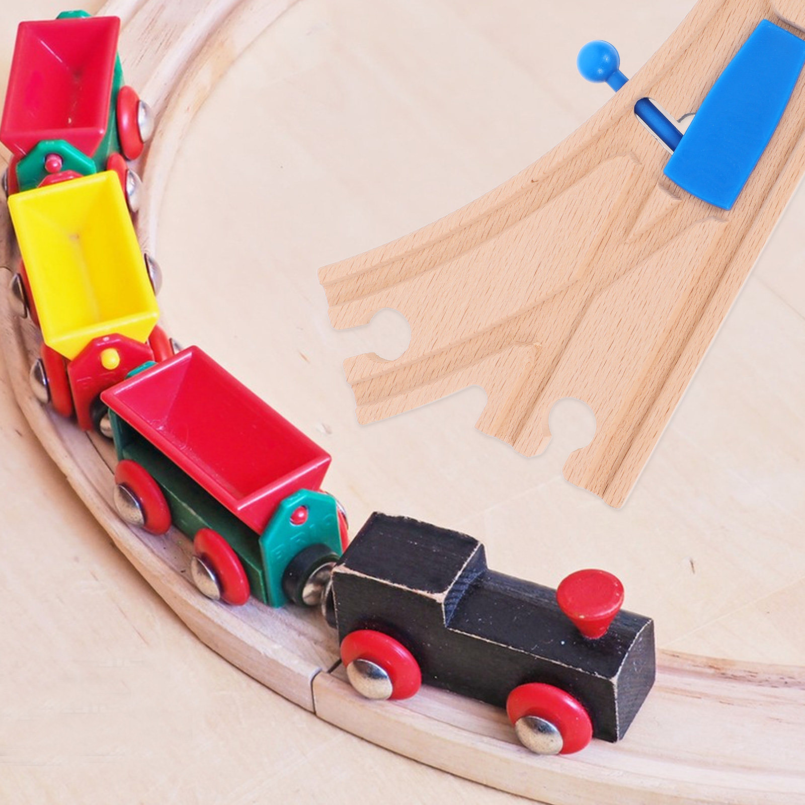 Houten Treinbaanset Creatieve  - Toy Train Track Set recensie en prijs