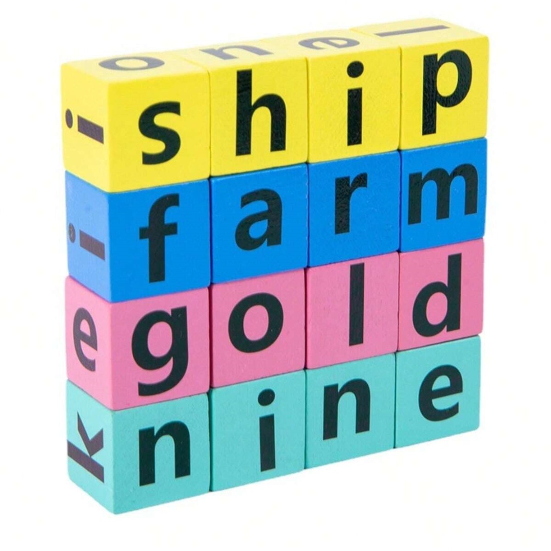 Alfabetisch spellingsbordspel  - Wooden Blocks Stacking recensie en prijs