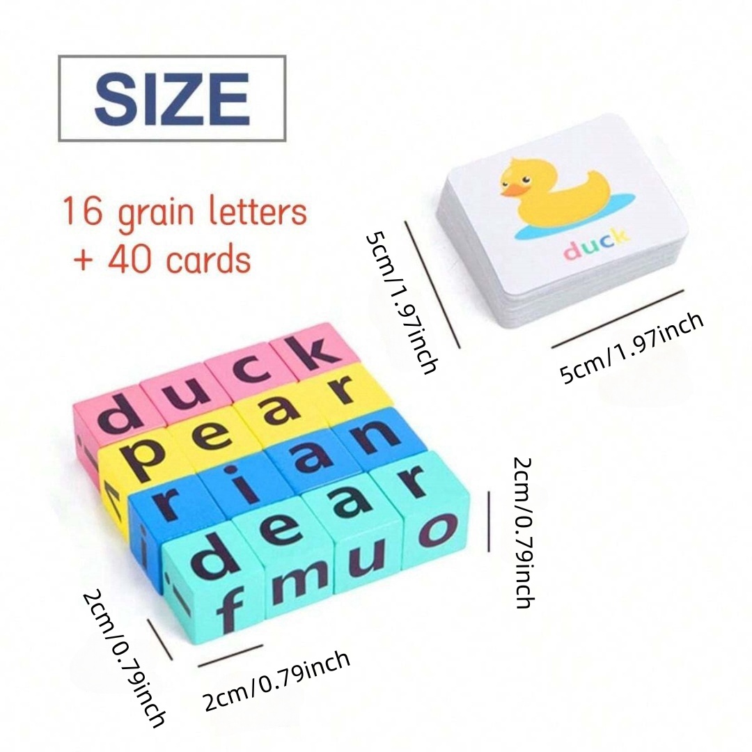 Alfabetisch spellingsbordspel  - Wooden Blocks Stacking recensie en prijs