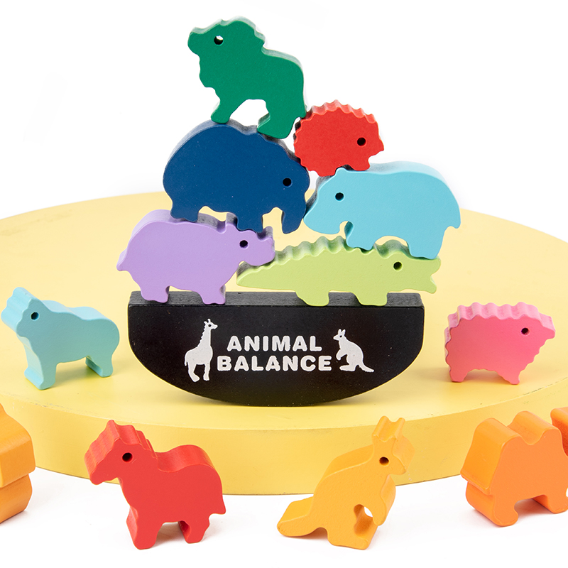 Montessori Kinderen Houten Die - Wooden Blocks Stacking recensie en prijs