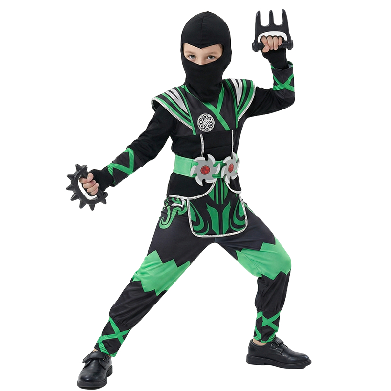 Groen Ninja-kostuum voor kinde - Kids Toys Set recensie en prijs