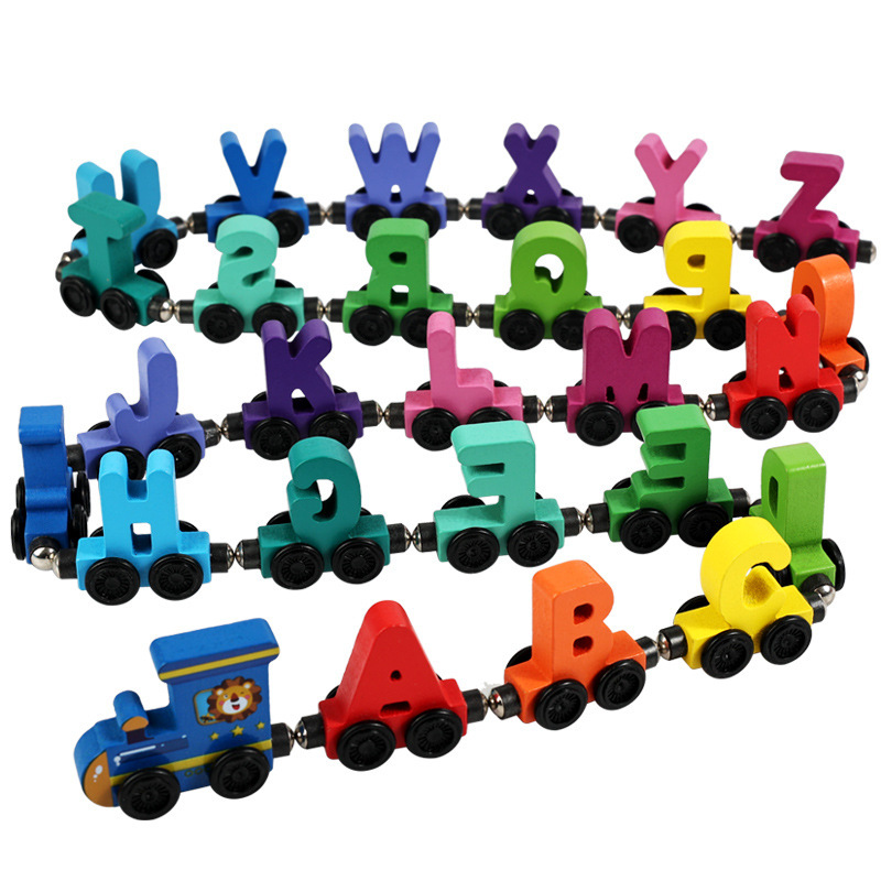 Houten magnetische kleurrijke  - Toy Train Track Set recensie en prijs