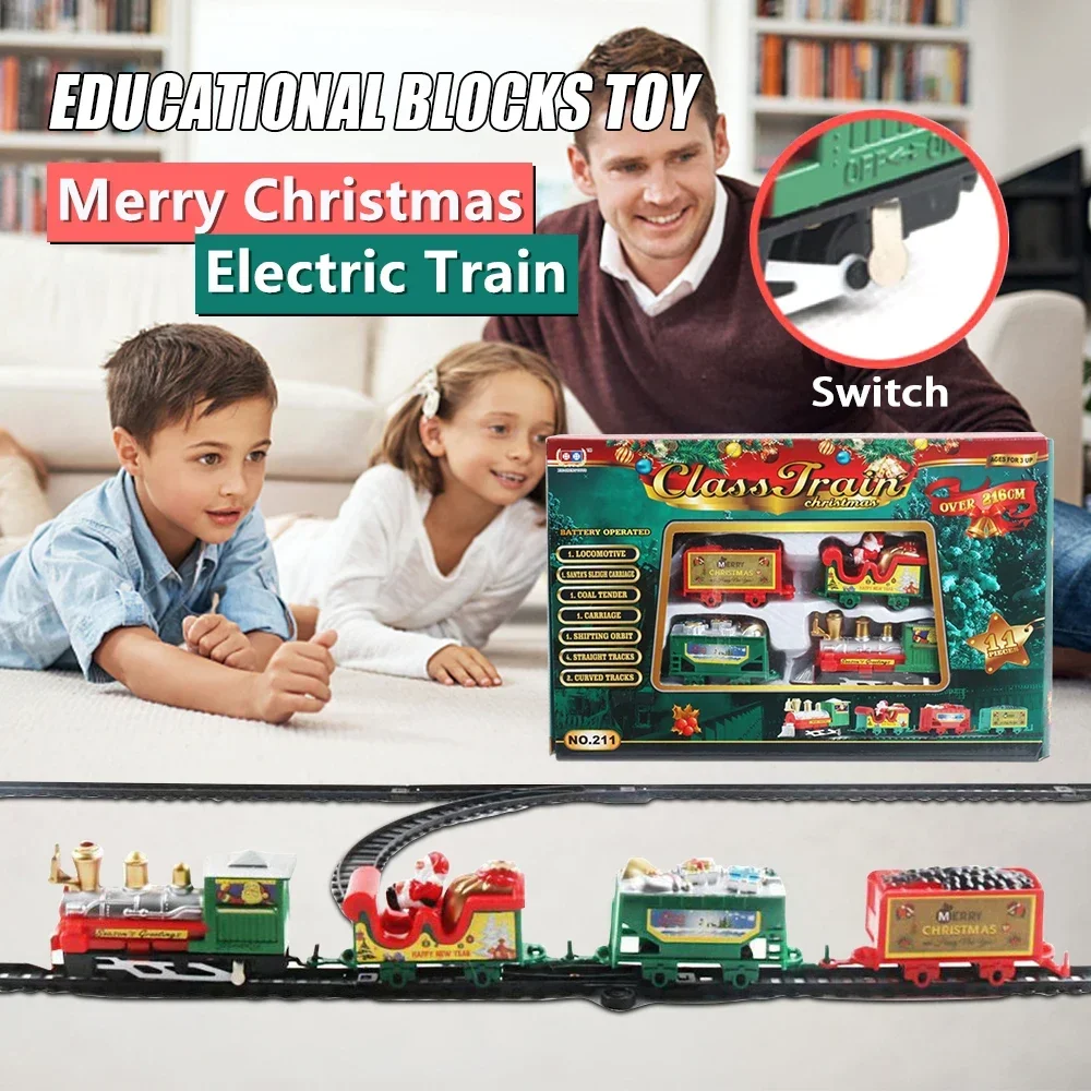 2026 HOT Kersttreinset, montee - Toy Train Track Set recensie en prijs