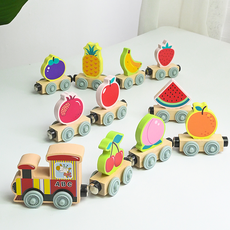 Magnetische Houten Kleine Trei - Wooden Blocks Stacking recensie en prijs