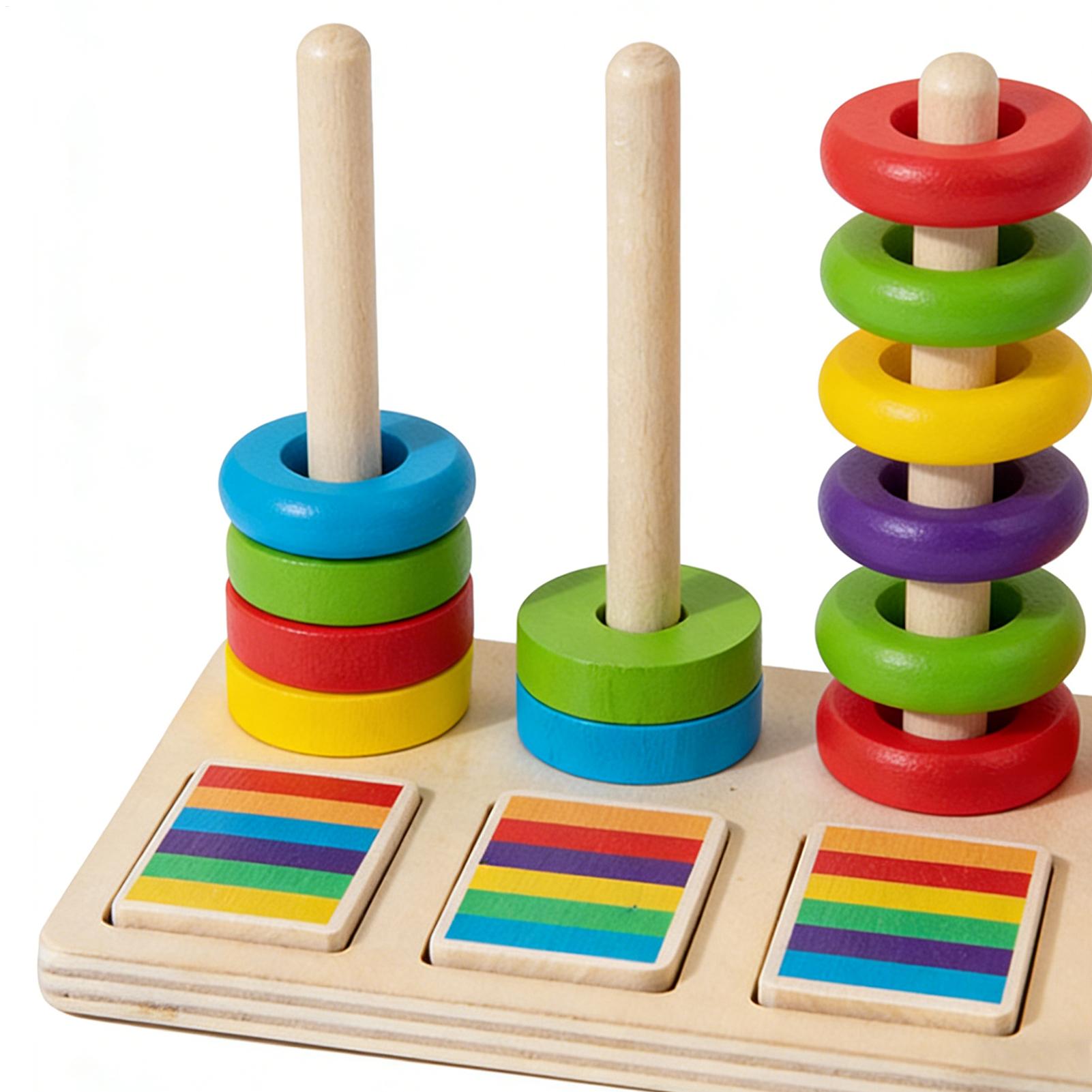 Houten stapelspeelgoed Educati - Wooden Blocks Stacking recensie en prijs