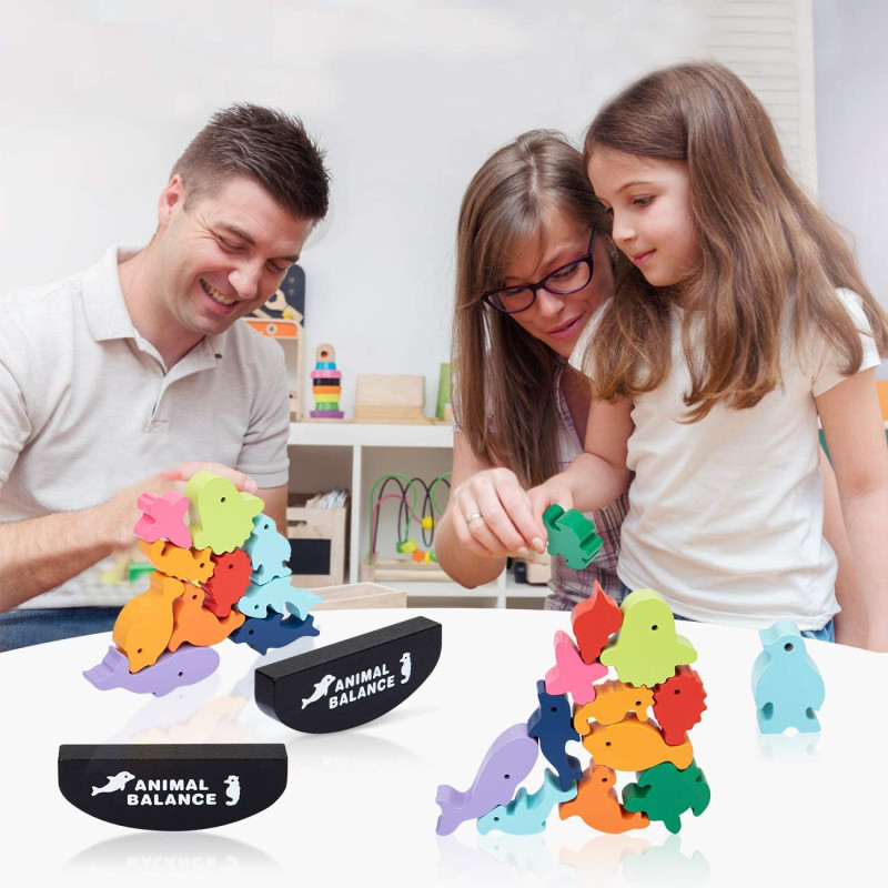 Nieuwe kinderen Montessori hou - Wooden Blocks Stacking recensie en prijs