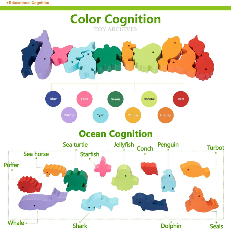 Nieuwe kinderen Montessori hou - Wooden Blocks Stacking recensie en prijs