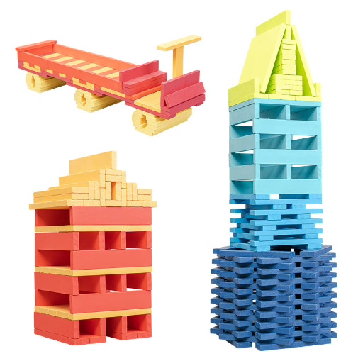 100 STKS Klassieke Houten Bouw - Wooden Blocks Stacking recensie en prijs