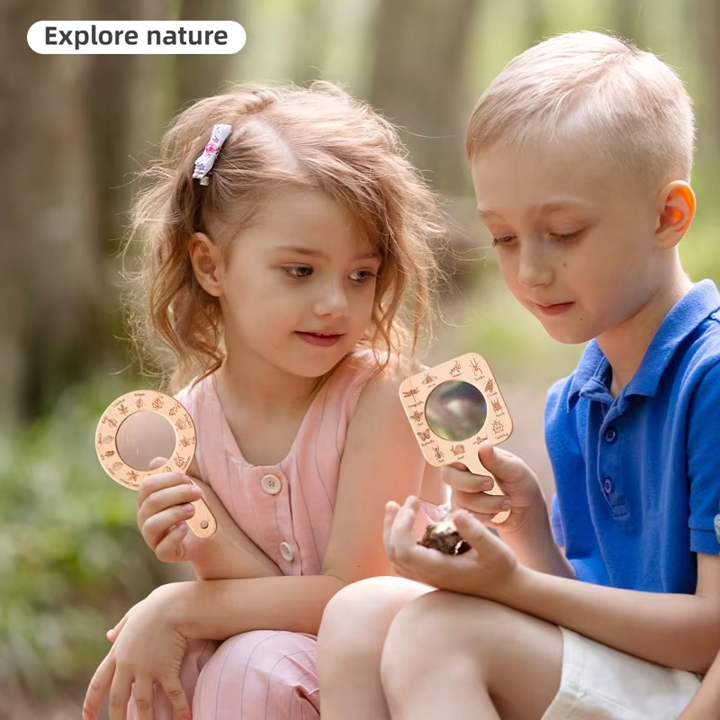Houten vergrootglas voor kinde - Kids Toys Learning recensie en prijs