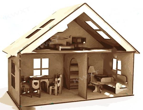10-kind poppenhuis meubels puz - Kids Toys Vector recensie en prijs